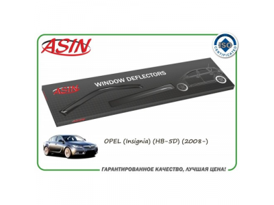 Дефлекторы окон (к-т 4шт.) (OPEL Insignia HB 2008-)/ASIN.DK2441 ASIN от ASIN Дефлекторы окон (к-т 4шт.) (OPEL Insignia HB 2008-)/ASIN.DK2441 ASIN